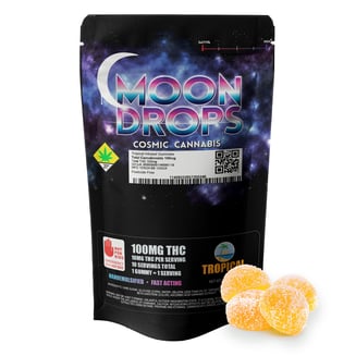 100mg Hash Rosin Pineapple Gummies [10pk] by Soulshine