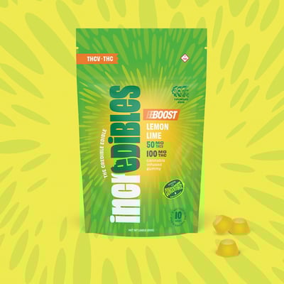 Image 1 for 2:1 Lemon Lime Boost + THCV [10pk] (100mg THC/50mg THCV), a sativa product