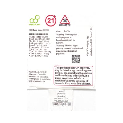 Shop TP Cartridge OG Lato T451 H 01103