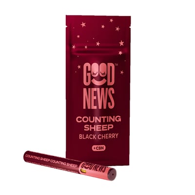 Shop COUNTING SHEEP: Black Cherry Vape Pen with CBN (300mg
