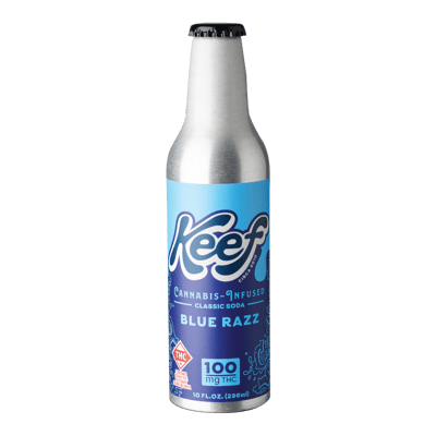 Keef Cola: Blue Razz (100mg/12oz) | Keef | Infused Classic Soda