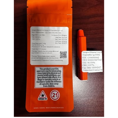 wholesale disposable cannabis vape hardware MIMOSA main image 1