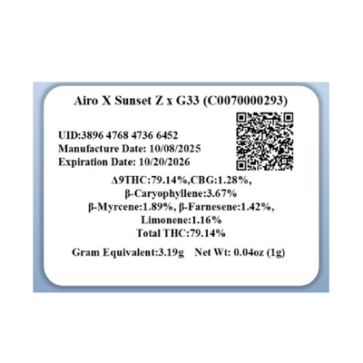 Shop Airo X Sunset Z x G33 1g Ready-to-Go 79.14% 00293 | Budr