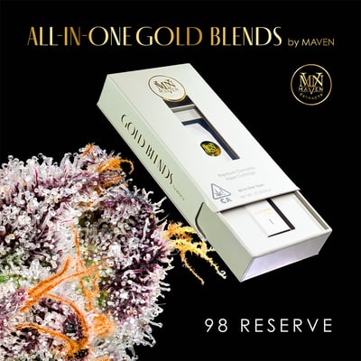 Image 3 for 98 Reserve All-In-One Gold Blend [1000mg], a indica product