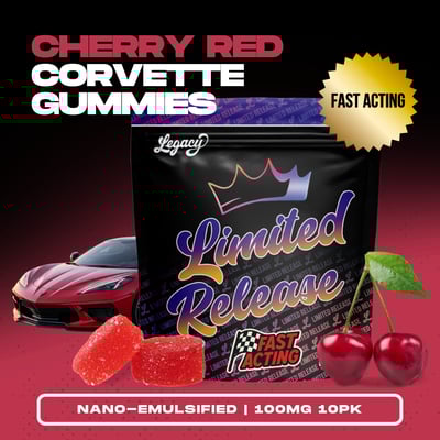 Shop Cherry Red Corvette [10pk] (100mg) | The Dispensary - Fulton