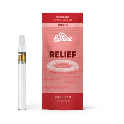 Shop Relief - Strawberry [300mg] THC:CBD:CBG | River Bluff
