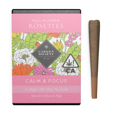 Shop CBD Rosettes Mini Pre-roll 10Pack [3.75g] | Velvet Cannabis