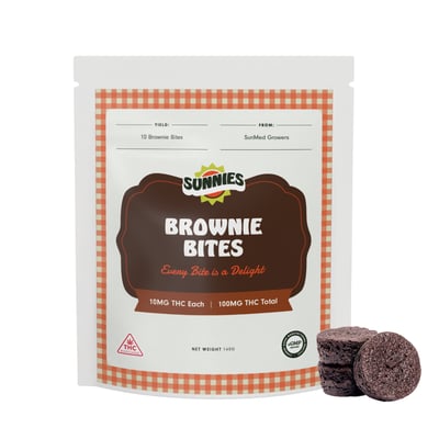 Image 1 for Brownie Bites [10pk] (100mg), a hybrid product