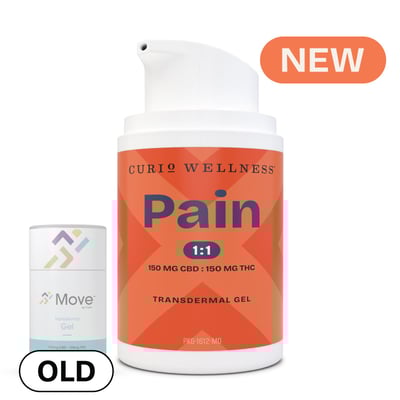 Image 1 for Pain Transdermal Gel 1:1 (150mg CBD/150mg THC) Formerly Move Transdermal Gel, a cbd product