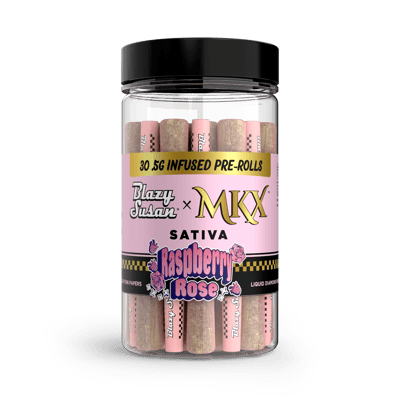 Shop Blazy Susan x MKX | .5g Infused 30-Pack Pre-Rolls | Raspberry