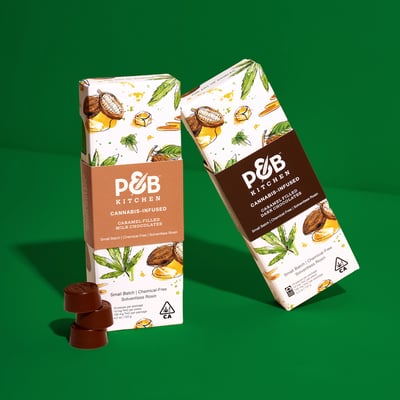 Image 5 for Caramel Filled Dark Chocolates [10pk] (100mg), a hybrid product