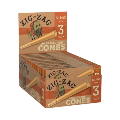 Image 6 for Unbleached Ultra Thin Cones - King [3pk], a undefined product