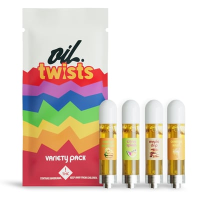 Shop 4 Flavor Variety Pack #3 - 4x Twist Carts - 4000mg | The Happy Camper 