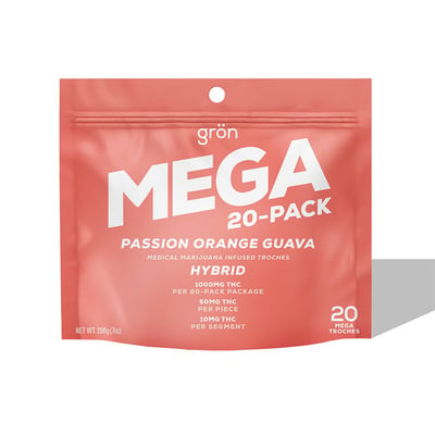 Shop Passion Orange Guava [20pk] (50mg THC/troche) | Organic