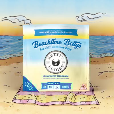 Image 1 for Beachtime Betty's - Strawberry Lemonade - Extra Strength [10pk] (400mg THC/50mg CBG), a null product