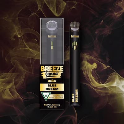 Shop Blue Dream - Sativa Live Resin 1g PLUS Vape Device — BREEZE Canna