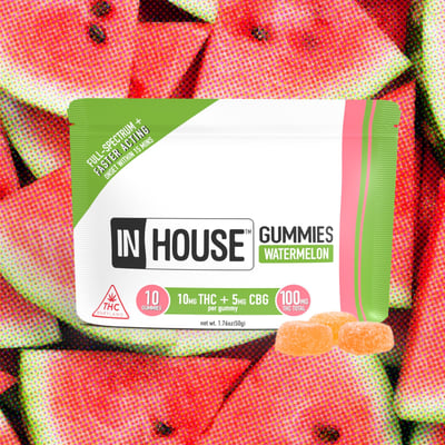 Image 1 for 2:1 Watermelon [10pk] (100mg THC/50mg CBG), a null product