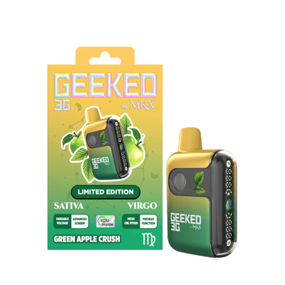 Shop LIMITED EDITION | Geeked 3G Disposable by MKX | Green Apple