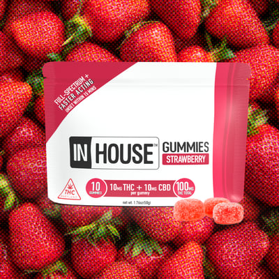 Image 1 for 1:1 Strawberry [10pk] (100mg CBD/100mg THC), a null product