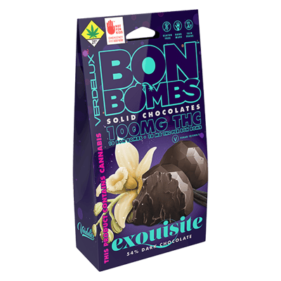 【*ChocoLate Bomb!!】生写真 Shop Dark Chocolate BON BOMBS (DOHC) Edibles - 10pk 100mg THC