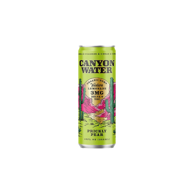Shop Canyon Water Prickly Pear Hemp-Derived Beverage (D9 3mg) 12oz