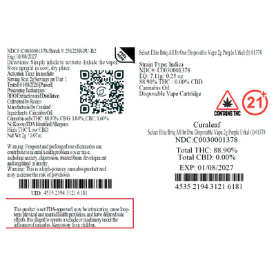 black label disposable vape VCT Black Label by Ripe Vapes Handcrafted Saltz 30ml main image 0
