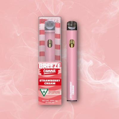Shop Strawberry Cream - Classic 1g PLUS Vape Device — BREEZE Canna | The  Dispensary