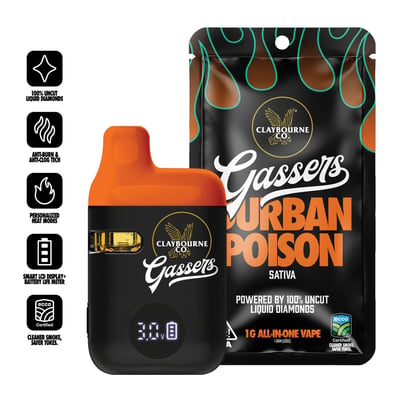 Shop Durban Poison (1g) - Gassers All-In-One Liquid Diamonds Vape