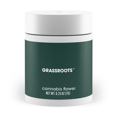 Shop GRASSROOTS WHOLE FLOWER 3.5G WHITE CAPS (I) 01383 TC 30.367