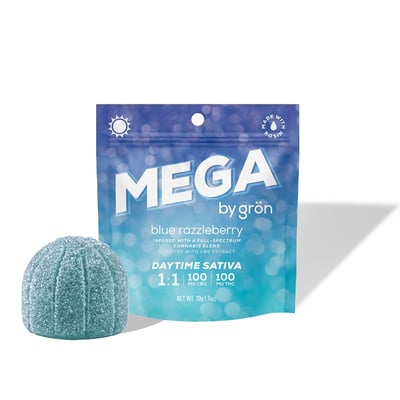 ハクページブルーベリーミント1個　グレープ1個 Shop 1:1 Blue Razzleberry Mega Pearl [10pk] (100mgTHC/100mgCBG