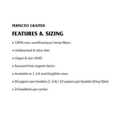 Image 7 for Organic Hemp Rolling Papers - 1 1/4 (78mm), a undefined product Image 7 for Organic Hemp Rolling Papers - 1 1/4 (78mm), a undefined product