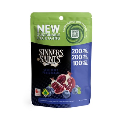 Shop 2:2:1 Sour Berry Pomegranate [10pk] (200mg CBD/200mg CBN