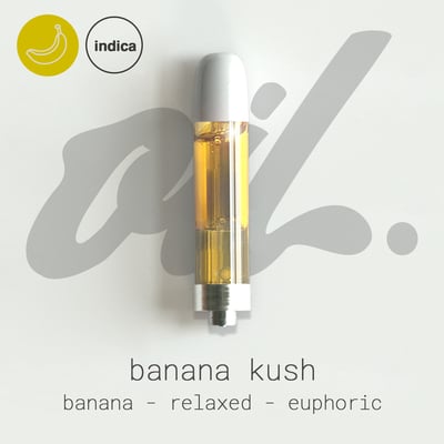 Banana Kush - Cartridge - 1000mg | Craft | Oil