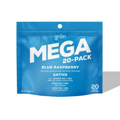 Shop 1:1 Blue Raspberry [20pk] (1000mg THC/1000mg CBG) | Organic