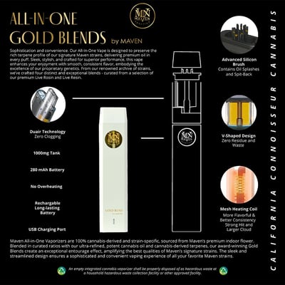 Shop Black Diamond X All-In-One Gold Blend [1000mg] | Eureka Sky