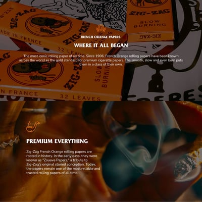 Shop French Orange Rolling Papers - 1 1/4 (78mm) | Canna Culture