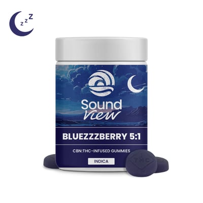 Shop SoundView BlueZZZberry 5:1 CBN Gummies T94.6mg C527mg I 00189