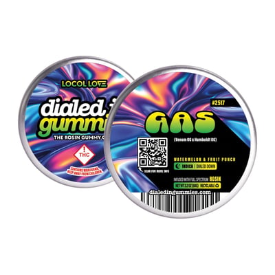 Shop 100mg - Gas #2517 - Rosin Gummies (10pk) | The Happy Camper
