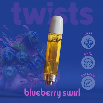 Shop Blueberry Swirl - Cartridge - 1000mg | The Happy Camper - Palisade Dispensary Palisade, CO Shop Blueberry Swirl - Cartridge - 1000mg | The Happy Camper - Palisade Dispensary Palisade, CO