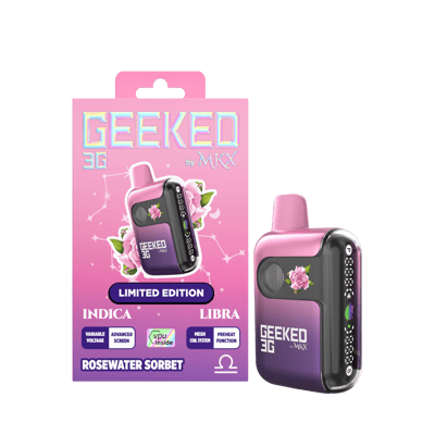 Shop LIMITED EDITION | Geeked 3G Disposable by MKX | Rosewater Sorbet |  Skybox Cannabis - Fife Lake Dispensary Fife Lake, MI