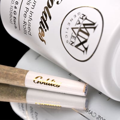 Image 5 for Chrome Dome Goldies Infused Pre-Rolls 5-Pack [3g], a sativa product