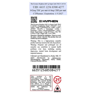 Shop The Essence Hyphen AIO 1g Super Jack T842 S 26718 | Bluepoint