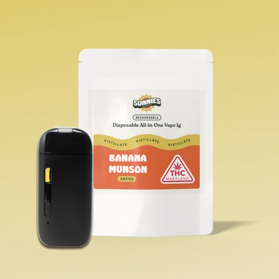 sunnies disposable vape Shop Banana Munson [1000mg]