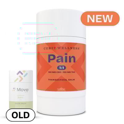 Image 1 for Pain 1:1 Transdermal Balm Stick (150mg CBD/150mg THC) Formerly Move Transdermal Balm, a cbd product Image 1 for Pain 1:1 Transdermal Balm Stick (150mg CBD/150mg THC) Formerly Move Transdermal Balm, a cbd product