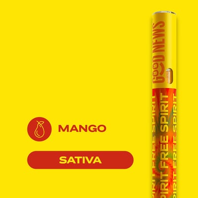 Shop FREE SPIRIT: Mango Vape Pen (300mg) | BEYOND / HELLO