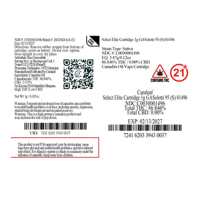Shop Select Elite Cartridge 1g GASolotti 95 (S) 01496