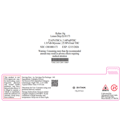 Shop Rythm 14g Lemon Drip (S) 01173 | Bluepoint Wellness Dispensary Westport Westport, CT Shop Rythm 14g Lemon Drip (S) 01173 | Bluepoint Wellness Dispensary Westport Westport, CT