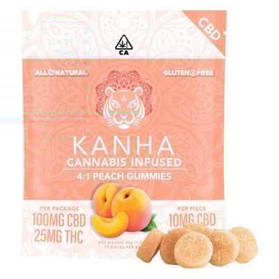 Shop 4:1 Peach [10pk] (100mg CBD/25mg THC) | Sebastopol