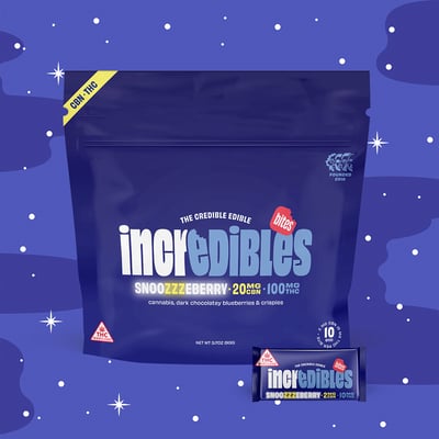 Image 1 for 5:1 Snoozzzeberry + CBN Bites [10pk] (100mg THC/20mg CBN), a indica product