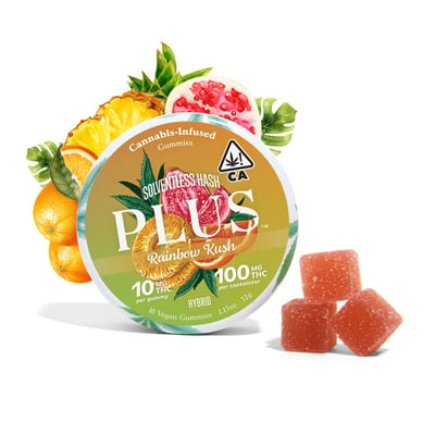 Shop Rainbow Kush Hybrid Solventless [10pk] (100mg THC) | Eureka